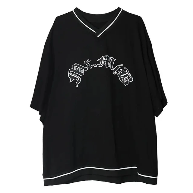 Women Hoodies V-neck Pullover Tops Loose Long-sleeves Letter Fashion Female 2021 Hot Hit y2k Ins Casual All-match Top Clothing black2