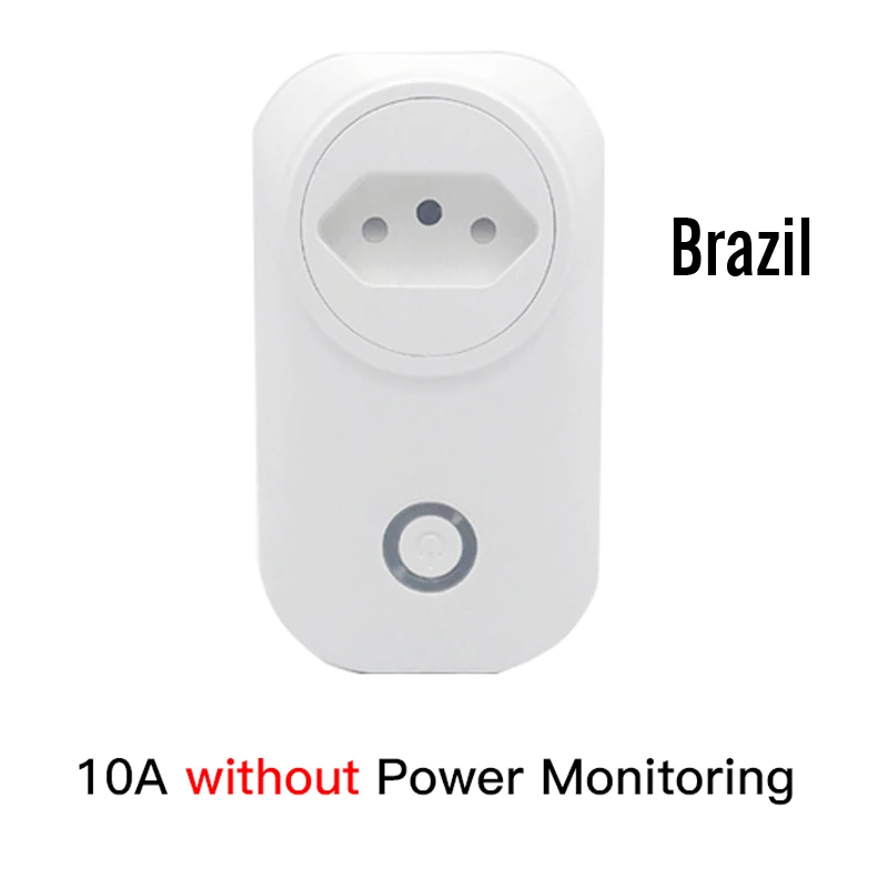 Enchufe tomacorriente Inteligente Wifi 10a Tuya-Bsd01 Compatible con Google  y Alexa +App Android IOS - Promart