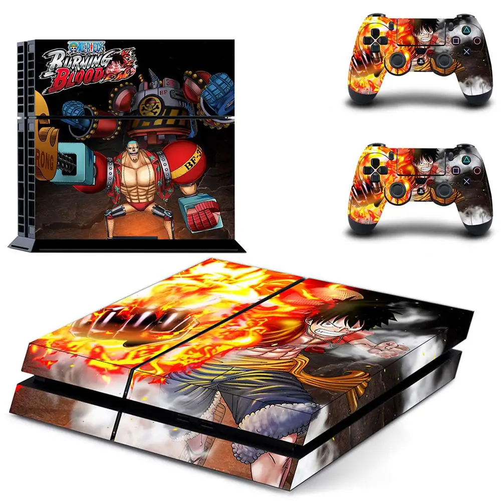 QPTM0097 One piece Luffy полное покрытие PS4 наклейка s Play station 4 Кожа Наклейка для playstation 4 PS4 консоль и контроллер Скины Виниловые - Цвет: QPTM0097