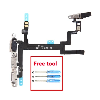 

Power & Volume Button Flex Cable For iPhone 5 iPhone5 Replacement Parts Power On Off Switch / Volume Button Flex Cable Ribbon