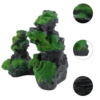 

1Pc Fish Hiding Cave Exquisite Mountain Landscape for Fish Tank Home