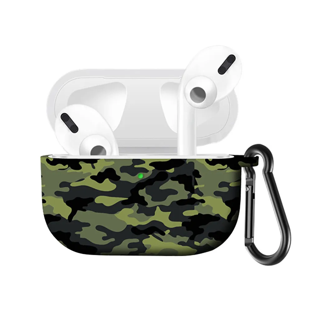 E Чехол с принтом для Airpods Pro силиконовый беспроводной чехол для наушников для Air Pods Pro bluetooth-гарнитура защитный чехол для Apple 19Nov - Цвет: E