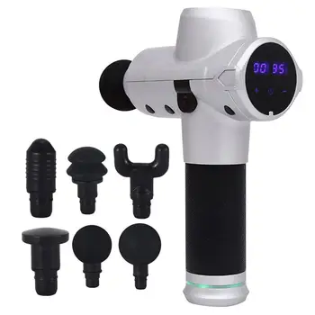 

Fascia Massager Deep Small Muscle Massage Relaxer Sports Fitness Equipment Plug 30 Modes Speed Adjustable 6 Massage Heads