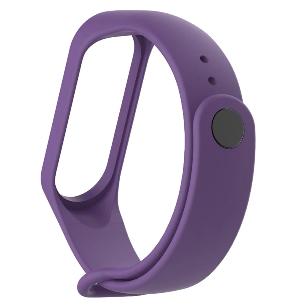 For Xiaomi Mi Band 4 Strap Silicone Wrist Strap For Xiaomi Mi Band 4 Accessories Bracelet Replacement Straps Band - Цвет: Purple 150x25x10mm