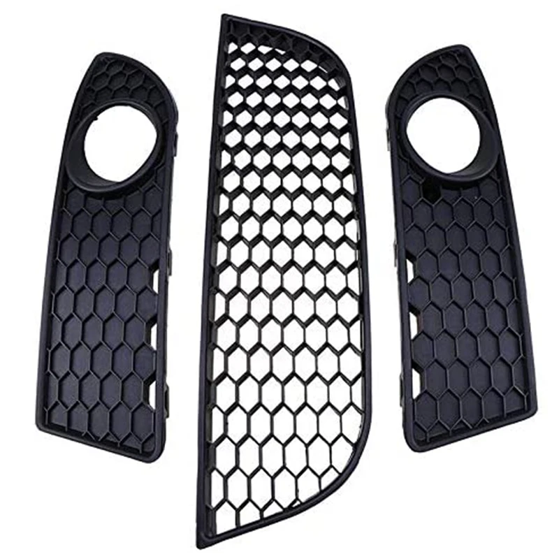Car Fog Light Lamp Cover Lower Bumper Grille For Polo MK4 9N3 2005-2009 |