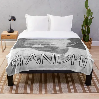 

Mahatma Gandhi Portrait T Shirt Throw Blanket Soft Sherpa Blanket Bed Sheet Single Knee Blanket Office Nap Blanket
