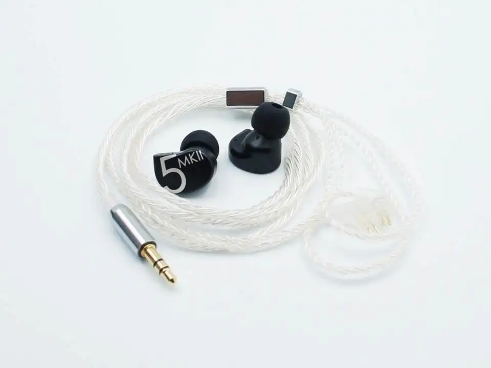 Black Bass Enhanced NS Audio NS5MKII Динамический драйвер 2pin 0,78 мм флагманский HiFi аудиофильский IEMs - Цвет: Black Bass Enhanced