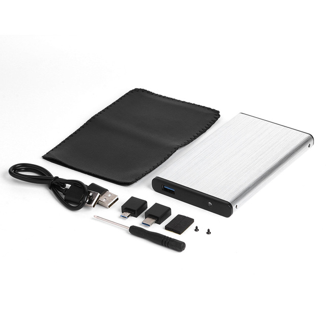 Laptop PC 2.5 inch USB 3.0 External Hard Drive Disk Box USB 2.0 Support 10TB HDD SSD Mobile Enclosure Case
