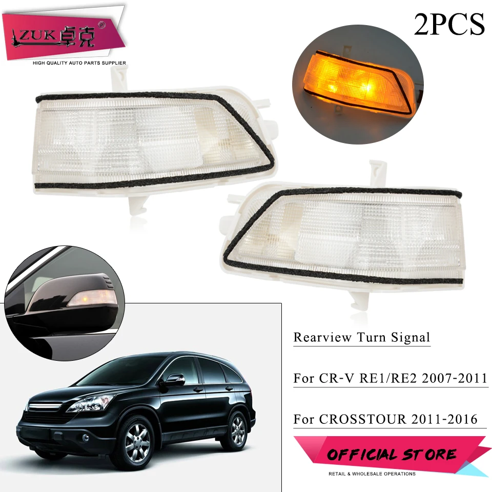 LED Side Mirror Turn Signal Light Repeater For Kia Sorento (2009-2014) - Easy Install, 12V, White ABS Housing
