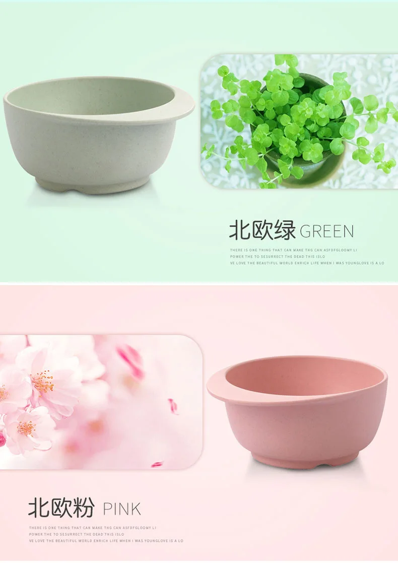 Bamboo Fabric Environmentally Friendly Children Rice Bowl Kids Health Solid Food Bowl Creative Baby Nursery Eating Bowl Customiz