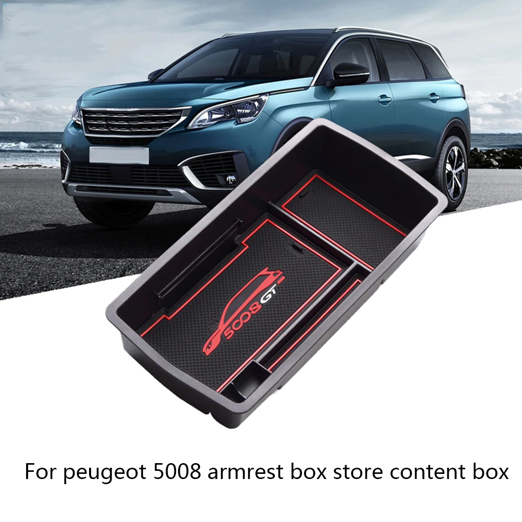 Замена для peugeot 5008 центральная консоль монеты кошелек для хранения подлокотник Коробка органайзер поддон
