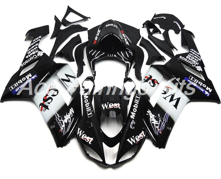 4 подарки ABS полный обтекатель комплект подходит для Kawasaki ZX6R 2007 2008 мотоцикл Обтекатели ZX-6R 07 08 ниндзя 636 хороший западный на заказ
