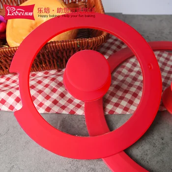 

Multi-purpose silica gel toughened glass soup pot lid visual sealing fried pan cover splash oil high temperature anti falling