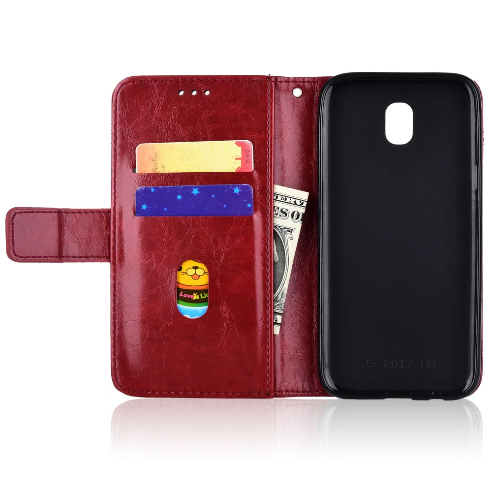 Чехол-книжка для samsung J5 J530 J530FJ 530F, чехол с ремешком, флип-чехол-бумажник для samsung Galaxy J5, чехол