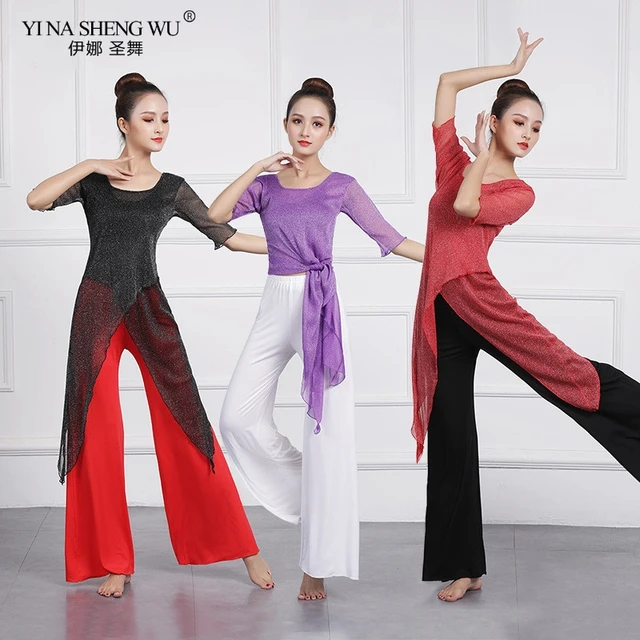 Conjunto de traje de práctica de danza del vientre para mujer, Top