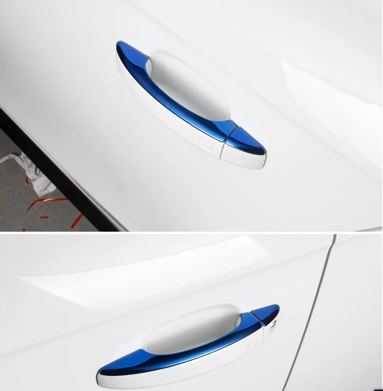 Подходит для 2012 2013 AUDI A6 C7 Хромированная нержавеющая дверная ручка Крышка отделка молдинг крышка панели перекрытия гарнир протектор