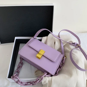 

2020 Fashion Small Solid Colors PU Leather Crossbody Bags For Women Shoulder Bag Female Handbags And Purses Sac A Main Femme