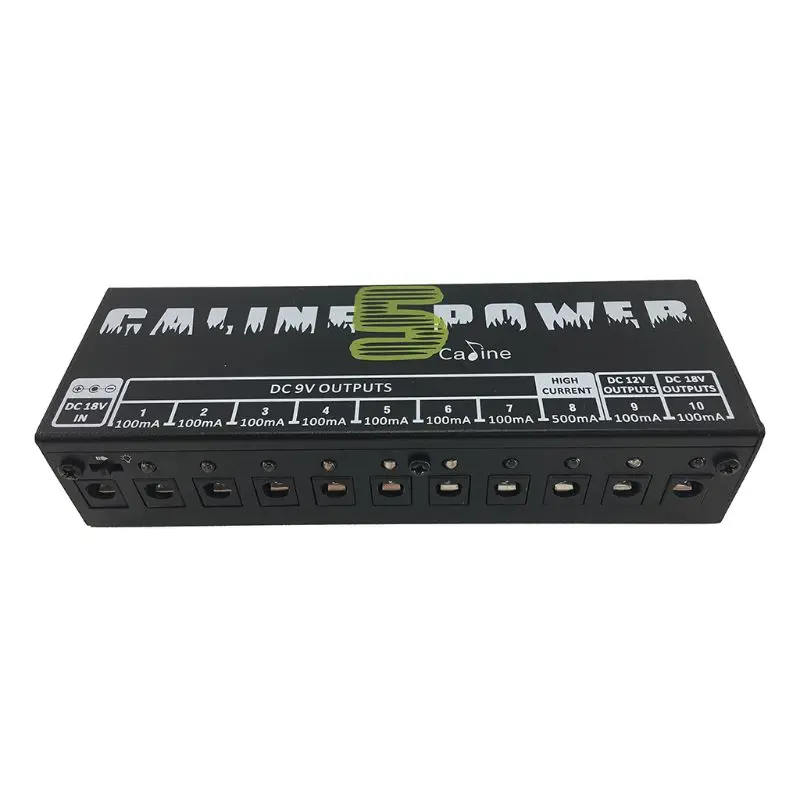 Caline CP-05 источник питания 10 выходная мощность для 9 V, 12V или 18V гитары педаль эффектов