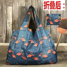 Изготовленный на заказ логотип печати многоразовый складывающийся стирающийся матрасик большой номер переносная сумка для покупок сумки ткань мешок сумка для покупок из Спортивная дорожная сумка