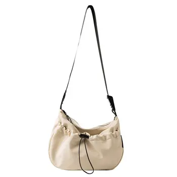 

Fashion Lady Shoulder Bag Cloth Simple Female Handbag Large Capacity Youth Women Literary Daily Bag Light