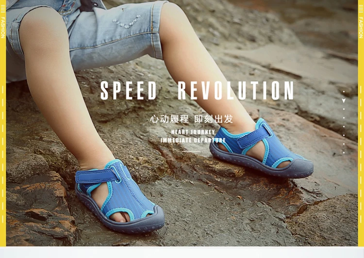 2019 Summer New Princess Sandals Childrens Flat Shoes Girls Closed Toe Sandal Toddler Shoes Boys Comfort Beach Sandals