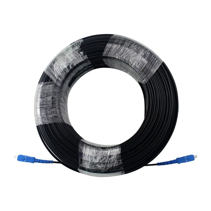 20 Meters Fiber Optics Indoor Cable Patch Cord GJXCH-1B6 SC UPC 1 Core 2 Steel Single Mode Single Core Cable G657A 5 meters reflow soldering chain 06c stainless steel extension chain 35b pitch 9 525mm extension pin chain