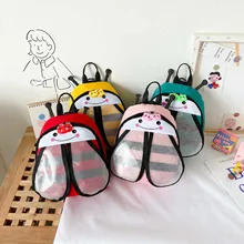 

New Children's Schoolbag Cute Cartoon Bee Backpack Kindergarten Baby Traction Rope One Shoulder Leisure Kids Bag Book Bag