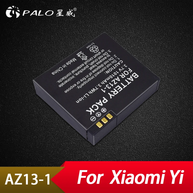 Запасной аккумулятор Palo XIAOYI 1 шт. литий ионный для экшн камеры Xiaomi Yi 3 7 В 1010 мАч