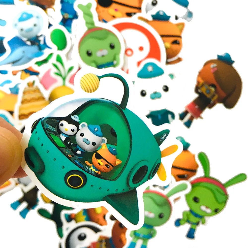 Octonauts ݺ ʴ  峭 ƼĿ, ȭ   PVC  ƼĿ,   Ƽ ǰ, 40 