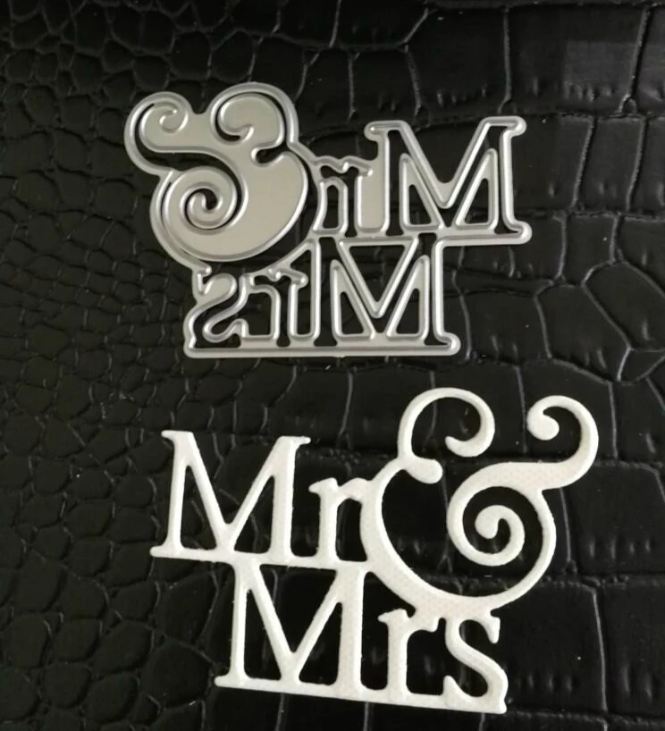 Mr Mrs Words штампы для резки металла трафарет DIY скрапбукинга альбома декоративное