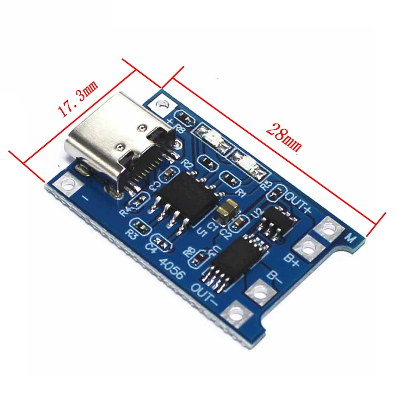 Зарядная плата TP4056 18650 1 шт. 5 В А Micro USB type c литиевая батарея модуль зарядного