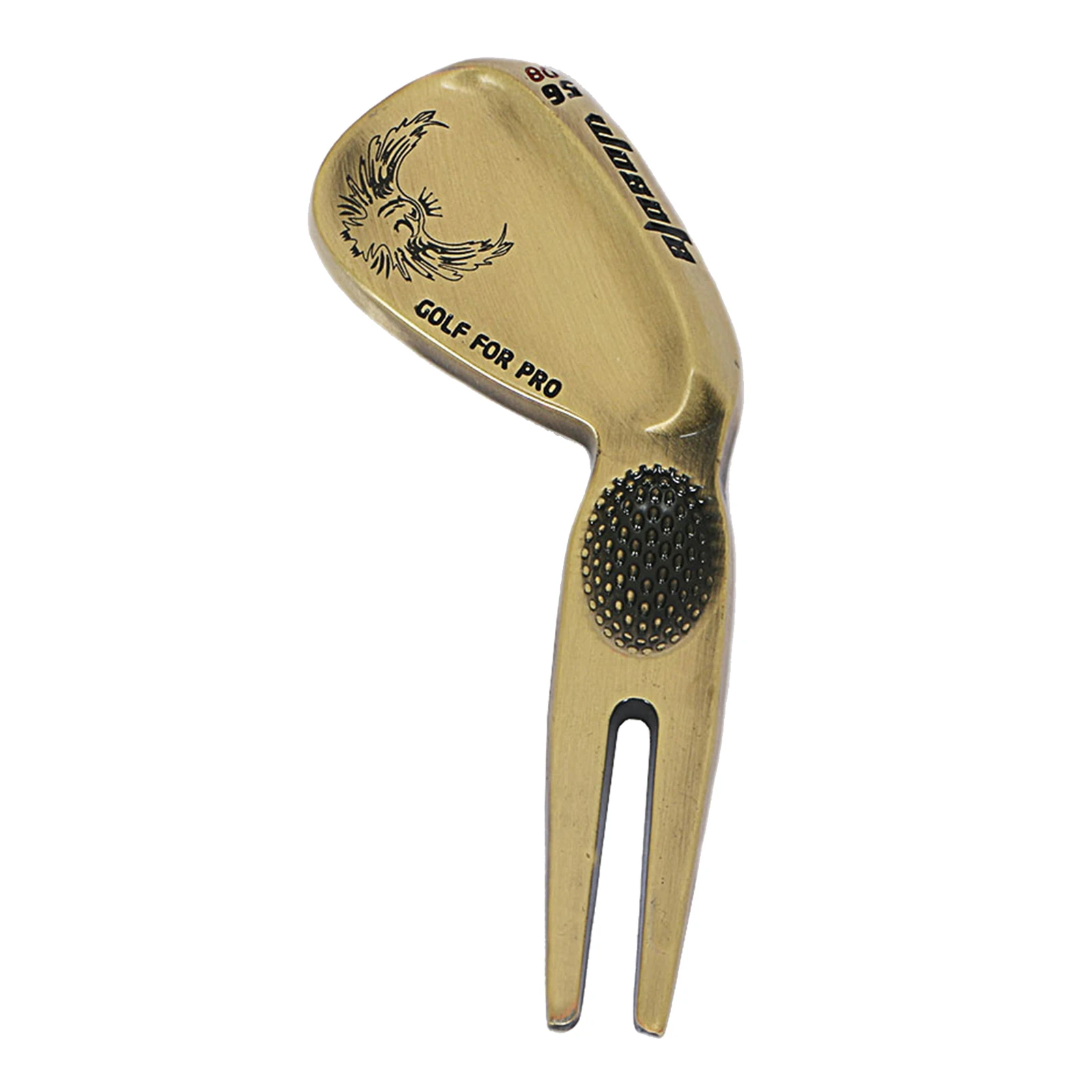 Novelty Golf Putting Green Repair Tool Divot Pitch Caddie Organizing Fork Putter Shape for Comfortable Grip, Club Keepsake