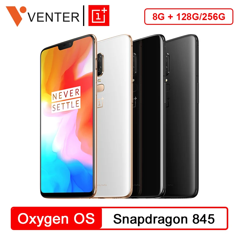 Global rom OnePlus 6 8 GB 128 GB Snapdragon 845 Octa Core 6,28 ''FHD дисплей 20MP 16MP AI двойная камера лицо ID телефон nfc