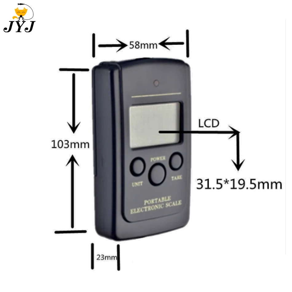 40kg X 10g Mini Digital Scale for Fishing Luggage Travel Weighting Steelyard Portable Electronic Hanging Hook Scale Hand Scales