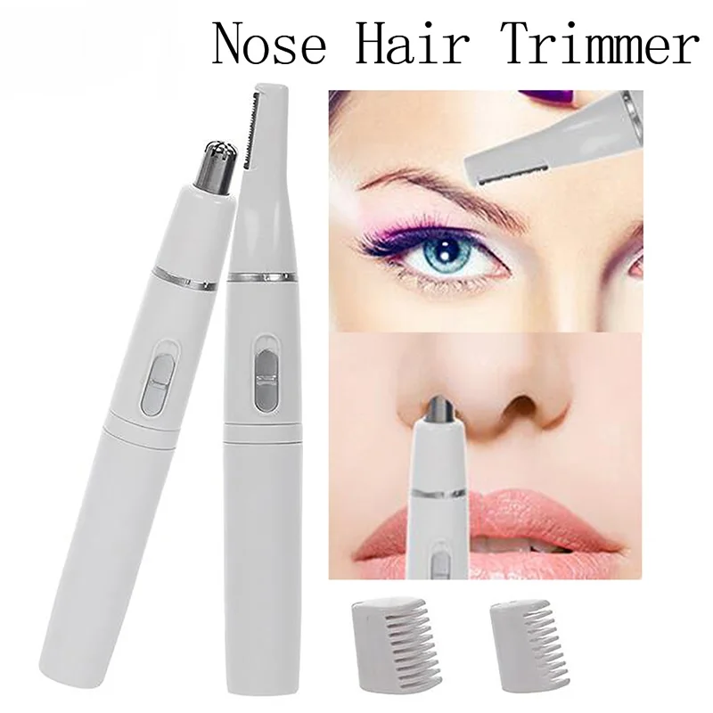 

Hot Selling New 2 In 1 Electric Nose Ear Trimmer Shaving Hair Removalr For Men Women Eyebrow Shaver Hairs Razor