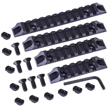 Magorui – Rails Keymod m-lok en Nylon, Kit de Rails Picatinny pour RIS/RAS/Rails pour système m-lok Keymod, accessoires de garde-mains, 4 pièces