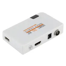 Универсальный HDMI для радиочастотного коаксиального конвертера кабель-адаптер с пультом дистанционного управления для преобразования ТВ