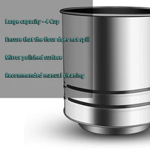 Нержавеющая сталь Мука сито большой выпечки сито чашка для сахарной пудры