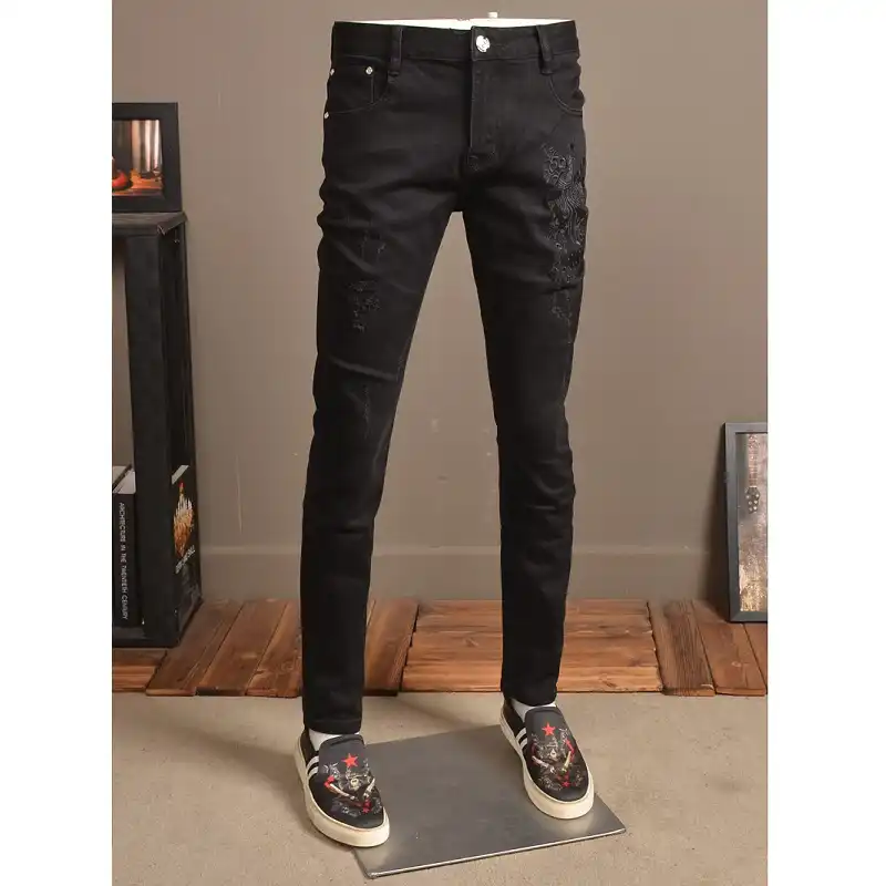 peacocks mens black jeans