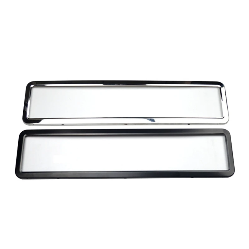 1Pc Car License Plate Frame Metal And Plastic Frame For Car Number License Plate Frame Fit For EU Front Number Plate Holder