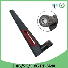 2,4 ГГц 5 ГГц 5,8 ГГц Антенна реальная 8dBi RP-SMA разъем двухдиапазонная антенна Wi-Fi антенна SMA женский беспроводной маршрутизатор 2,4 ГГц 5,8 ГГц