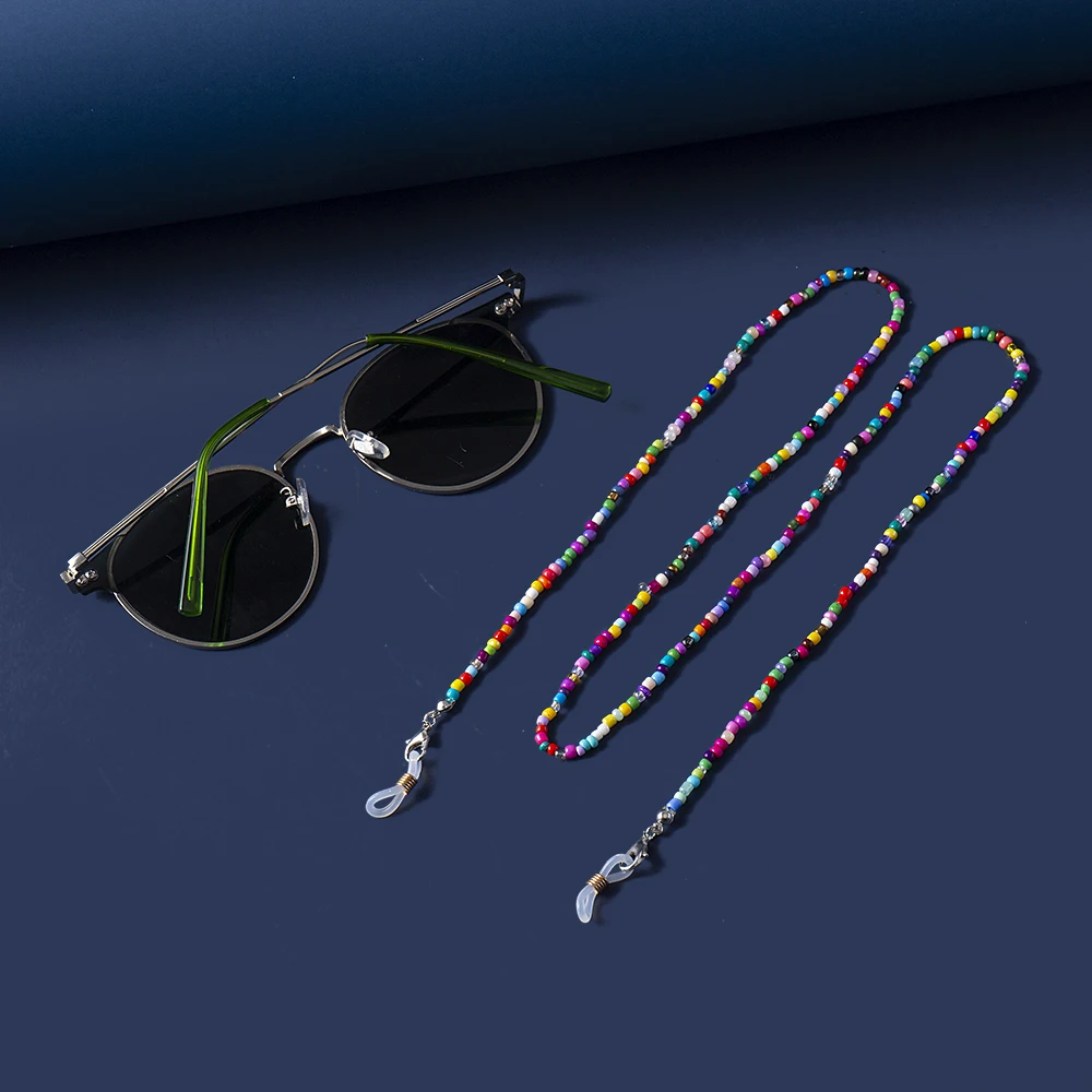 Mode Lesebrille Kette Retro Perlen Brillen Sonnenbrille Spektakel Schnur Neck Strap String Maske Kette Auge tragen – Detail 9