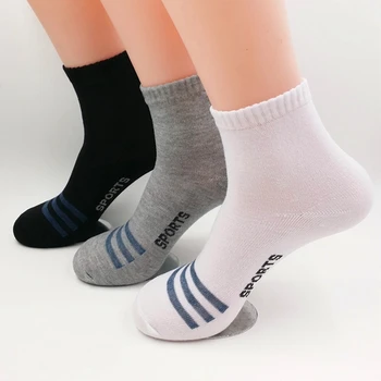 

10Pairs/set Men Sports Socks Spring Summer Polyester Cotton Material Leisure Simple Sweat Absorbing Breathable High Quality Sock