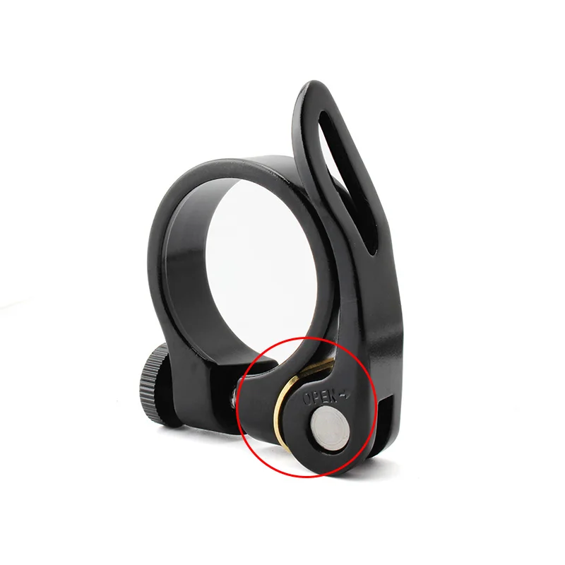 MUQZI Bicycle Quick Release Seatpost Clamp Gasket Copper Washer Mountain Bike Tube Clip Clips Gold Accessories bike seatpost clamp