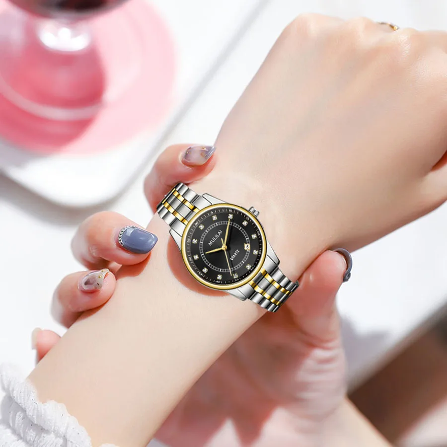 New Women Watches Luxury Brand Quartz Watch Women Fashion Dress Simple Waterproof Ladies Bracelet Business Watches Reloj Mujer