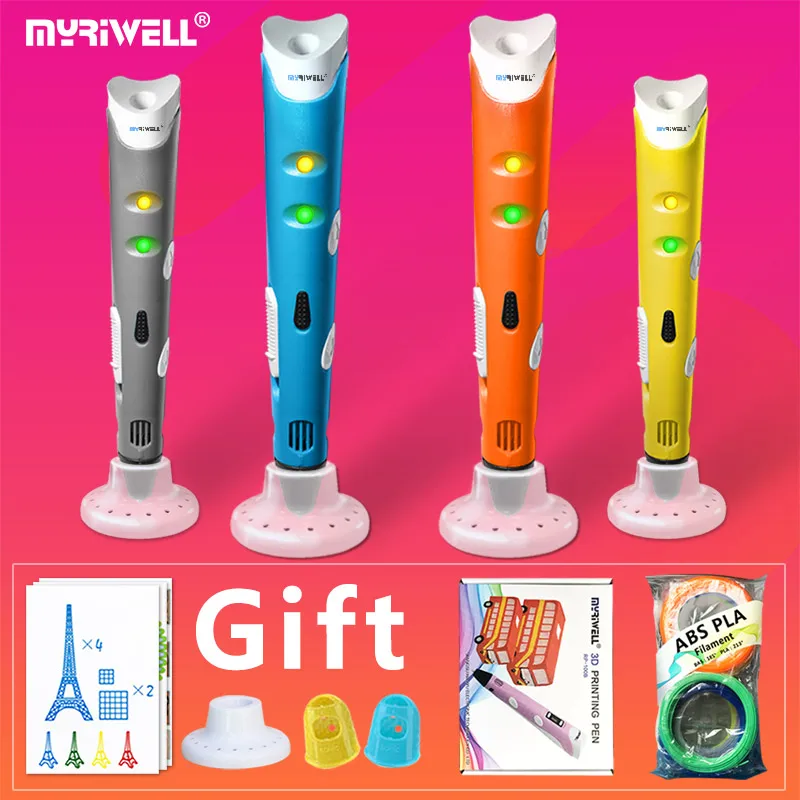 3d ручка myriwell 1 75 мм АБС/пла нить новогодний подарок креативный 3D принтер волшебная
