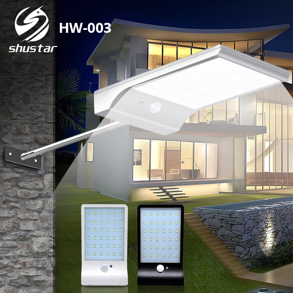 

Solar rechargeable LED Wall light Garden light Human body induction turns on automatically Waterproof Body With remote control