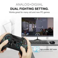 Obsługa bezprzewodowa Gamepad Bluetooth na PS3/IOS/telefon z systemem Android/PC/TV, pudełko Joystick USB gra komputerowa kontroler akcesoria do smartfonów 2