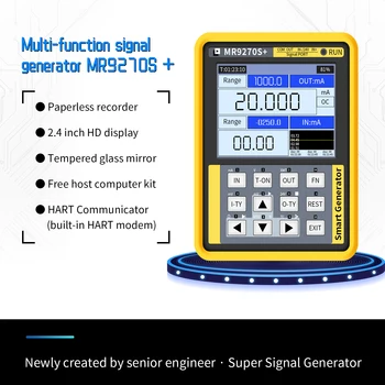 

HART Moden 4-20mA signal generator calibration Current voltage PT100 thermocouple Pressure transmitter Logger frequency MR9270S