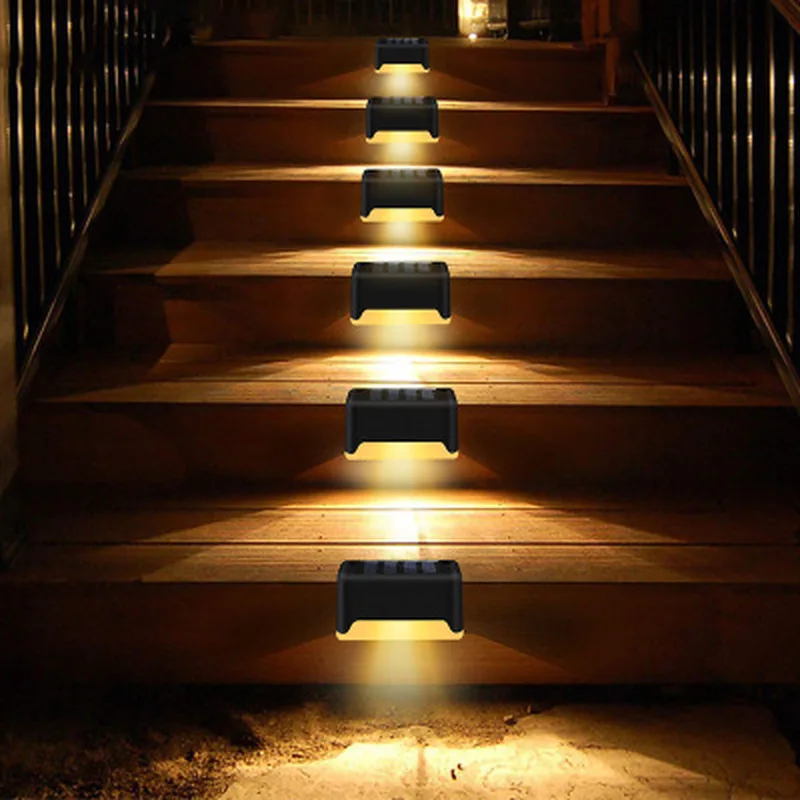

16/8/4Pcs Solar Light Solar Garden Lights Outdoor Waterproof Solar Led Fence Lamp for Patio Stairs Garden Pathway Step Yard Step
